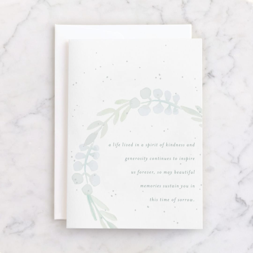 "Meadow" - Single Greeting Cards in Cream by Starry Lane Studio - Front