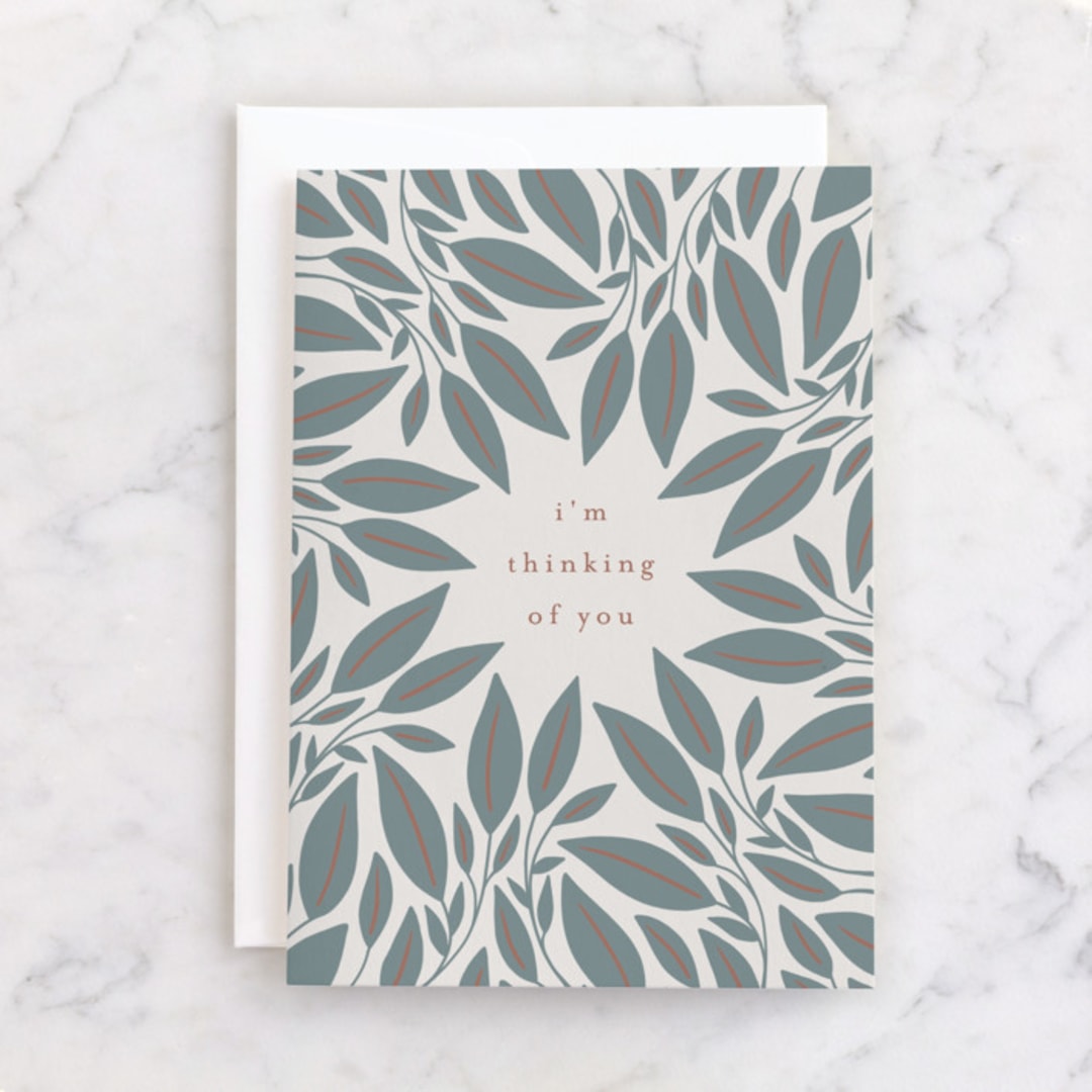 "When You Need Me" - Single Greeting Cards in Fern by Katharine Watson - Front