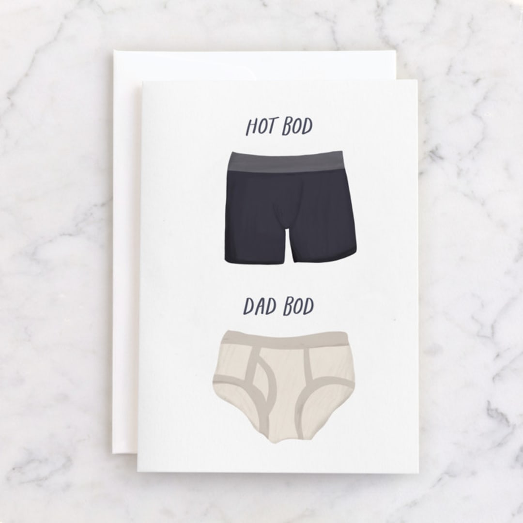 "All the Bods" - Single Greeting Cards in Powder by Christie Garcia - Front