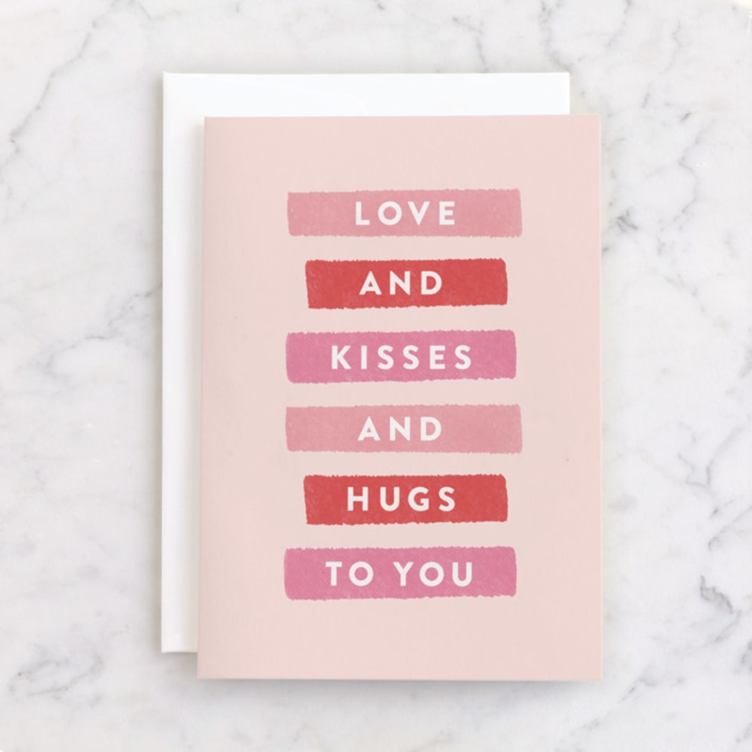 "Highlight" - Single Greeting Cards in Blush by Sara Hicks Malone - Front