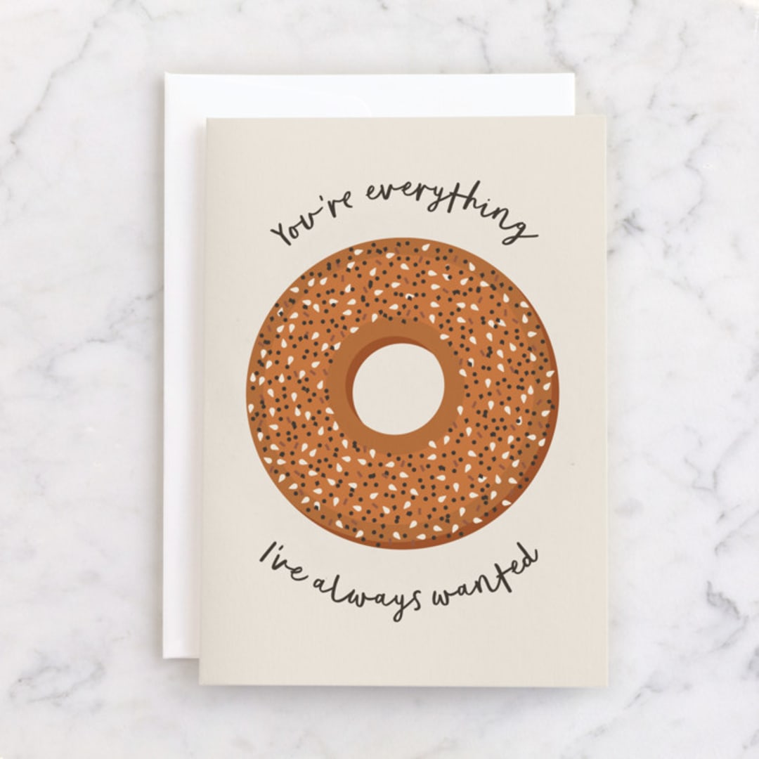 "My Everything" - Single Greeting Cards in Cinnamon by Erica Krystek - Front