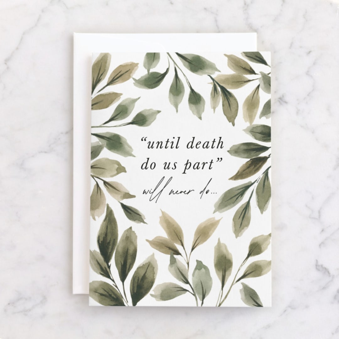 "forever with you" - Single Greeting Cards in Forest by Wildfield Paper Co - Front