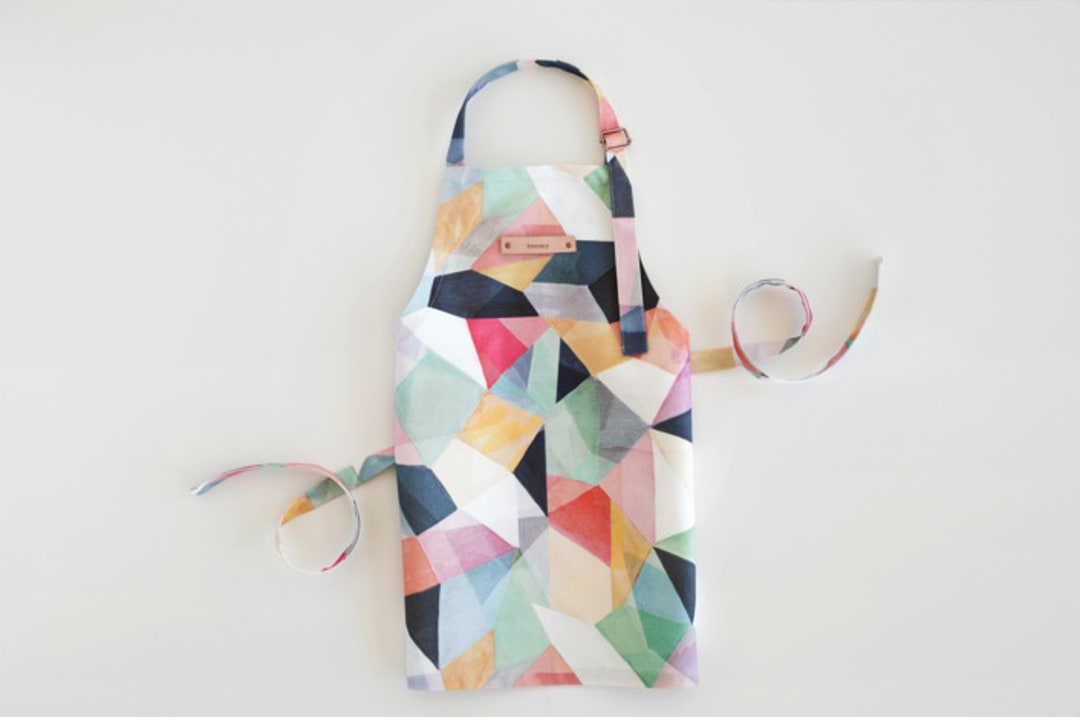 "Kaleidoscope No.1" - Personalizable Children's Apron in NA by Hooray Creative - Personalizable Apron