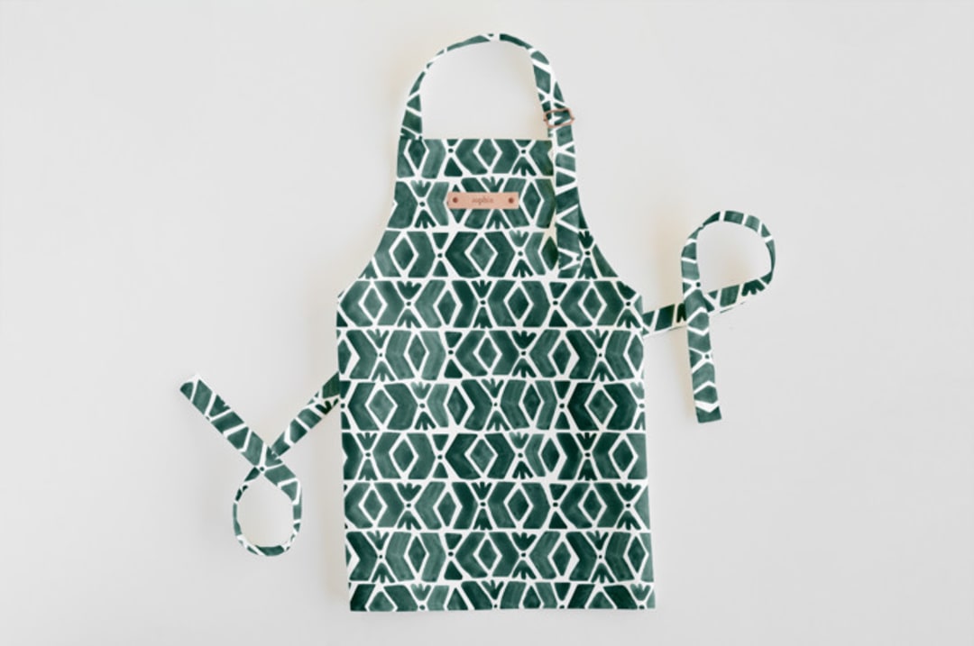 "Outdoors" - Personalizable Children's Apron in Forest by Luz Alliati - Personalizable Apron