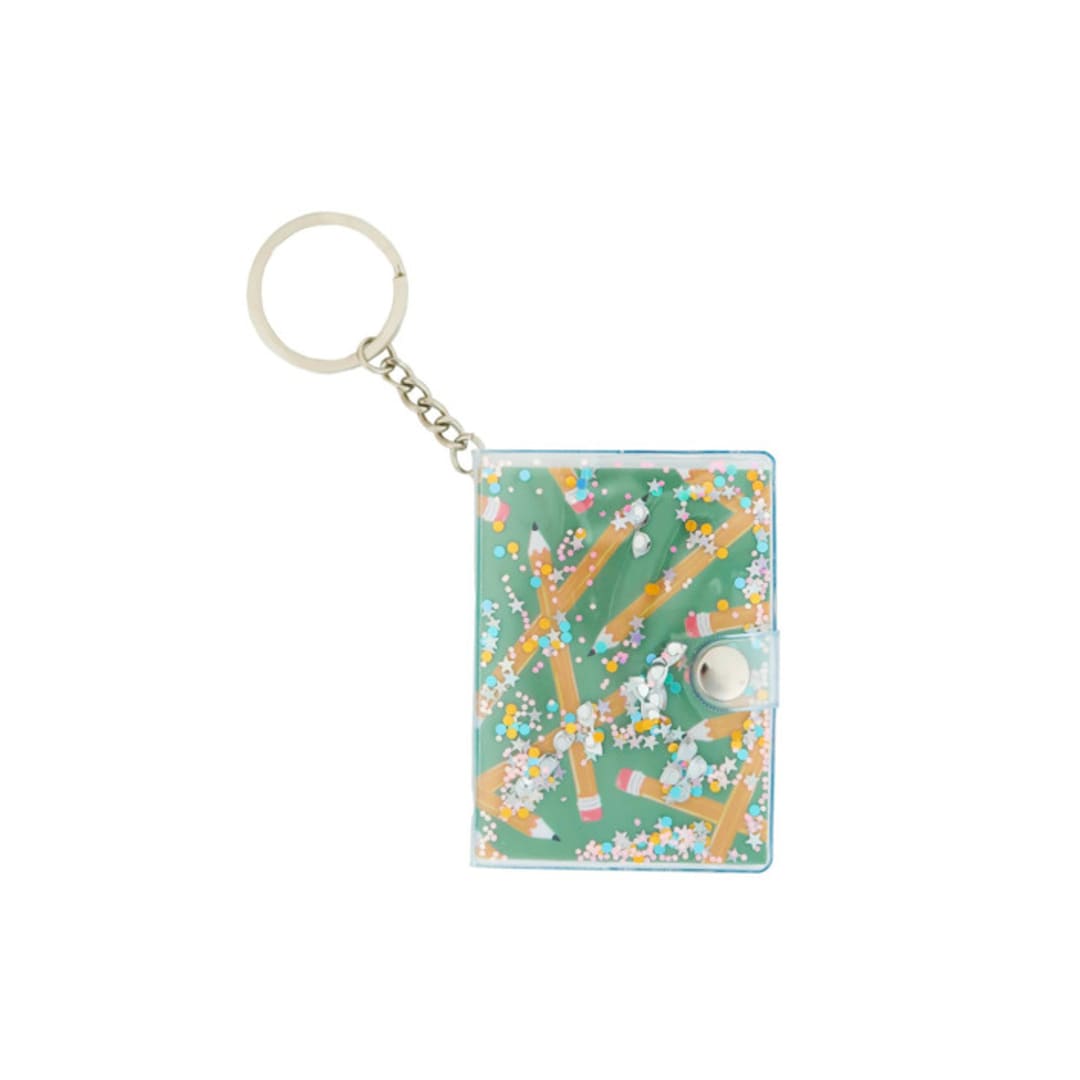 "Smarty Pants Notebook Keychain in Green - Set of 1" - Key Chain in green by Jollity and Co