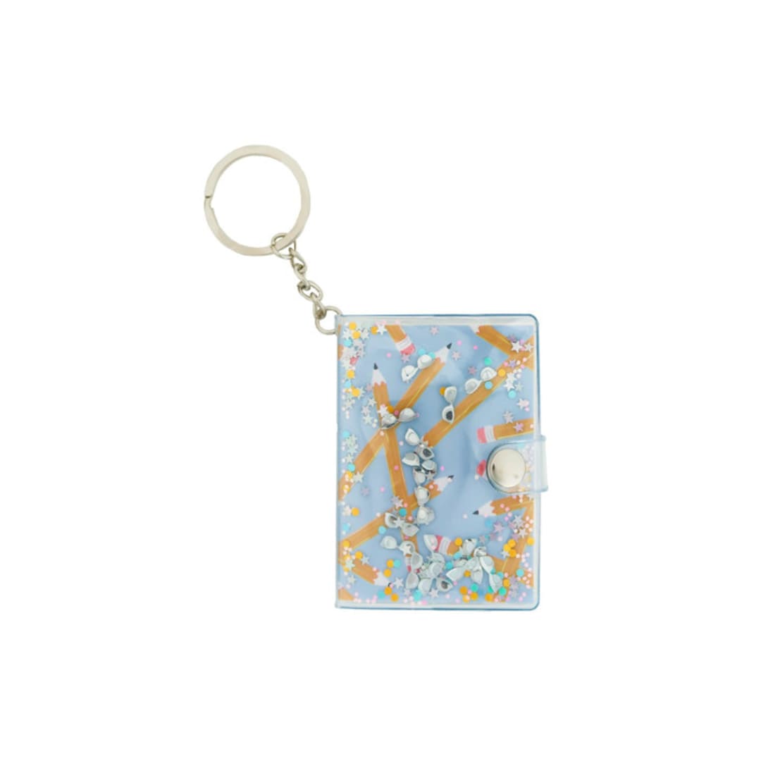 "Smarty Pants Notebook Keychain in Blue - Set of 1" - Key Chain in blue by Jollity and Co