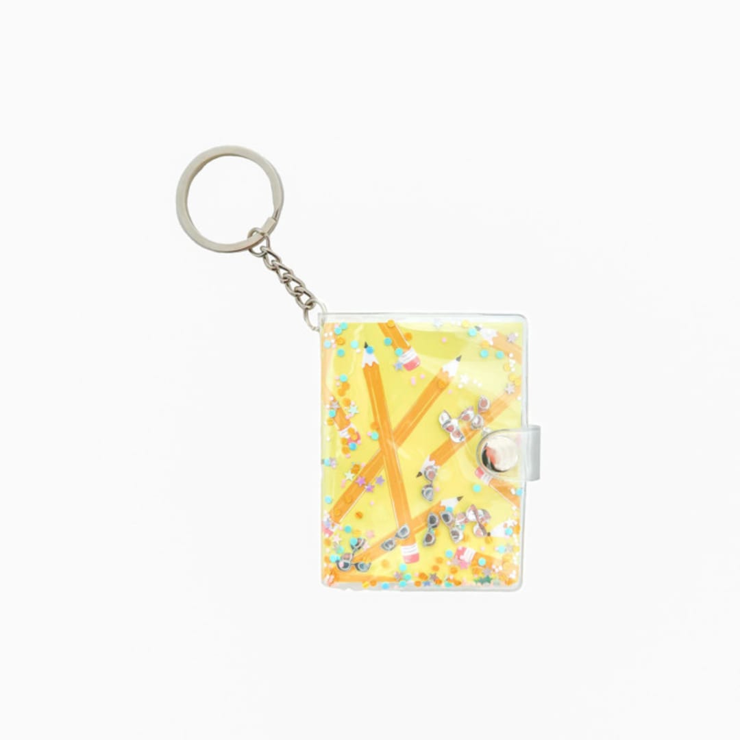 "Smarty Pants Notebook Keychain in Yellow - Set of 1" - Key Chain in yellow by Jollity and Co
