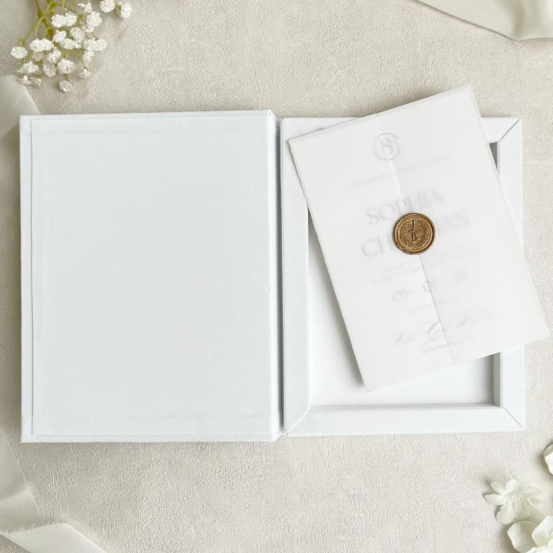 "Luxurious White Velvet Keepsake Box" - Keepsake Boxes in white by Self Stationery