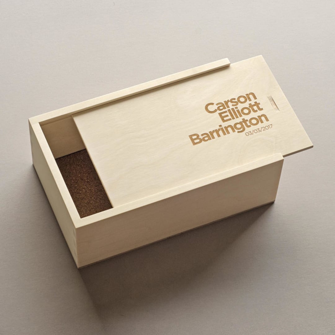 "The Designer - Keepsake Shoebox" - Keepsake Boxes in natural by Artificer Wood Works