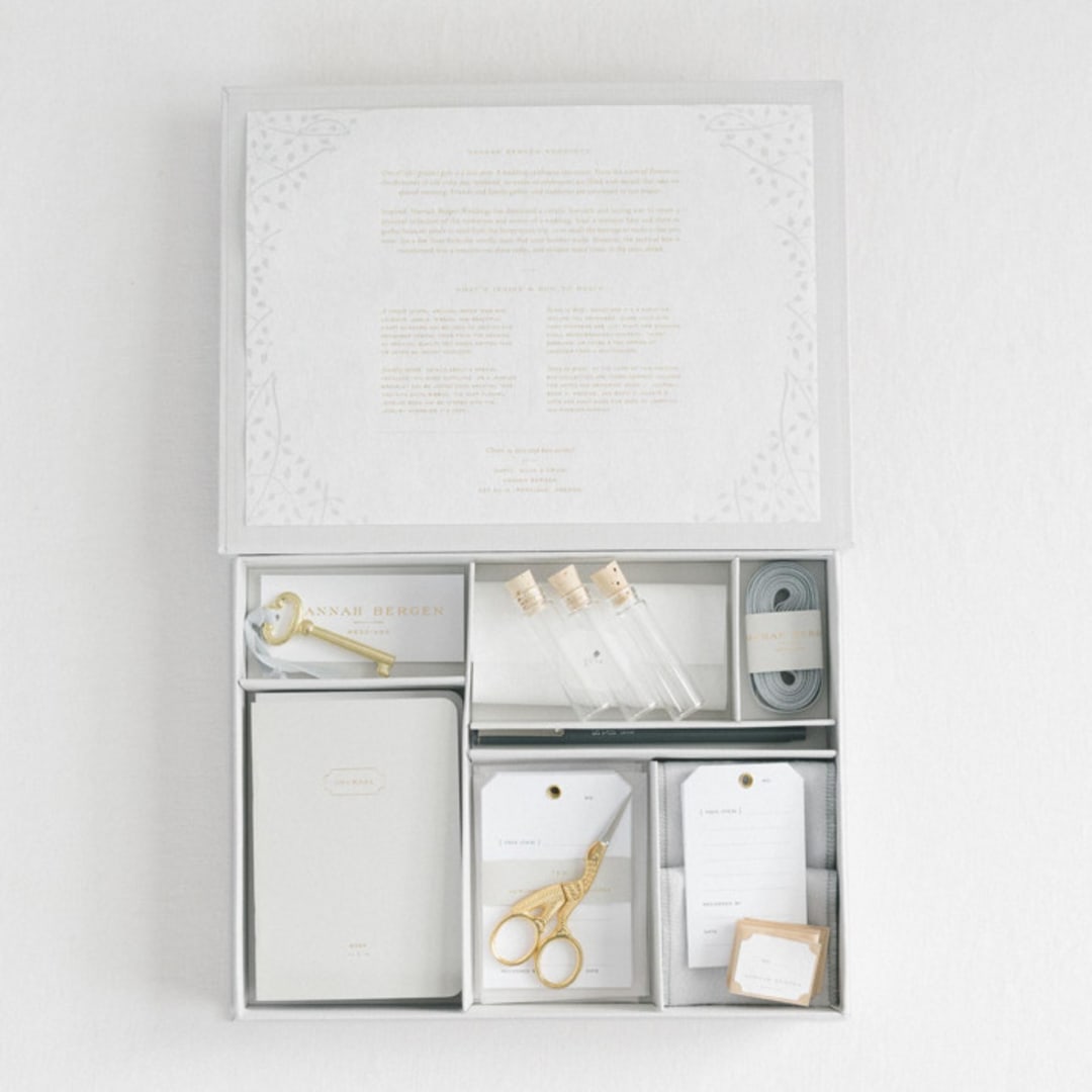 "Hannah Bergen Wedding Kit" - Keepsake Boxes in gray by Hannah Bergen