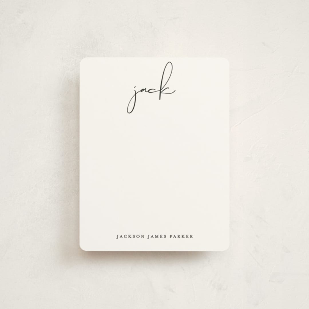 "Just Me" - Children’s Stationery in Midnight by Lehan Veenker - Front