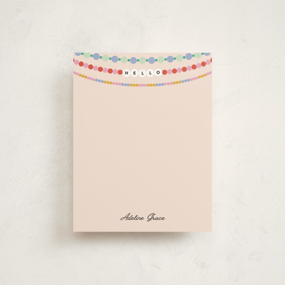 "Note Era" - Children’s Stationery in Dreamer by Pixel and Hank - Front