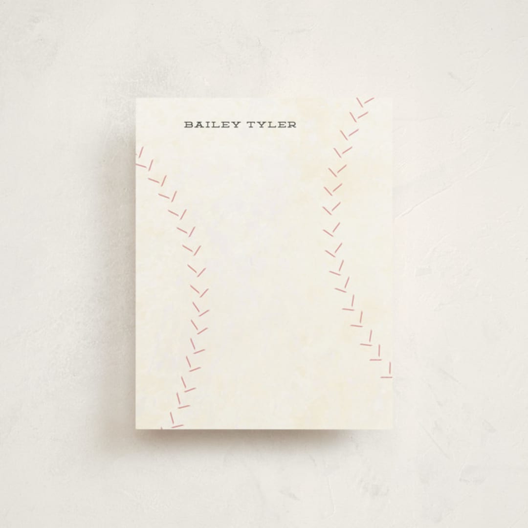 "Curveball" - Children’s Stationery in Fire Engine by Jennifer Thomke - Front