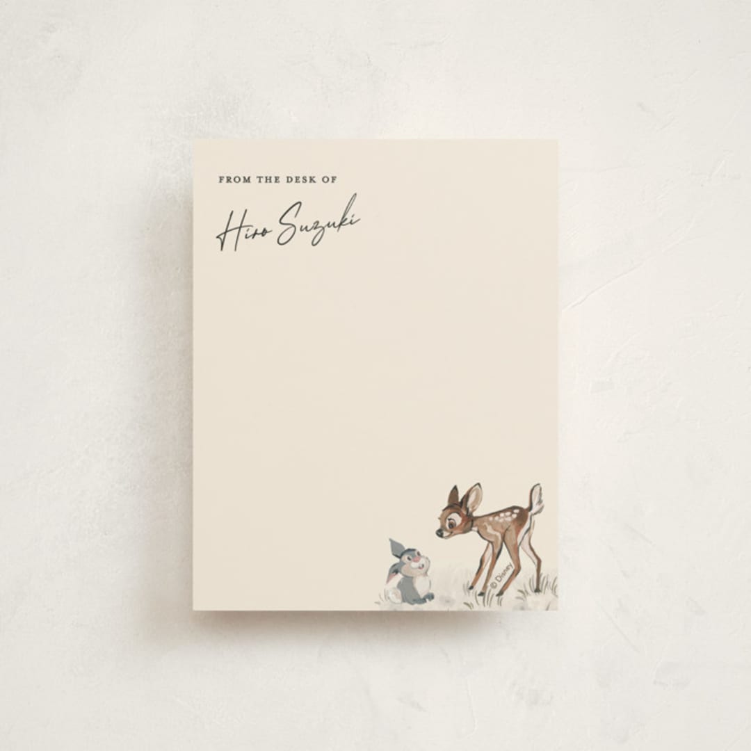 "Disney's Bambi" - Children’s Stationery in Sandstone by Teju Reval - Front