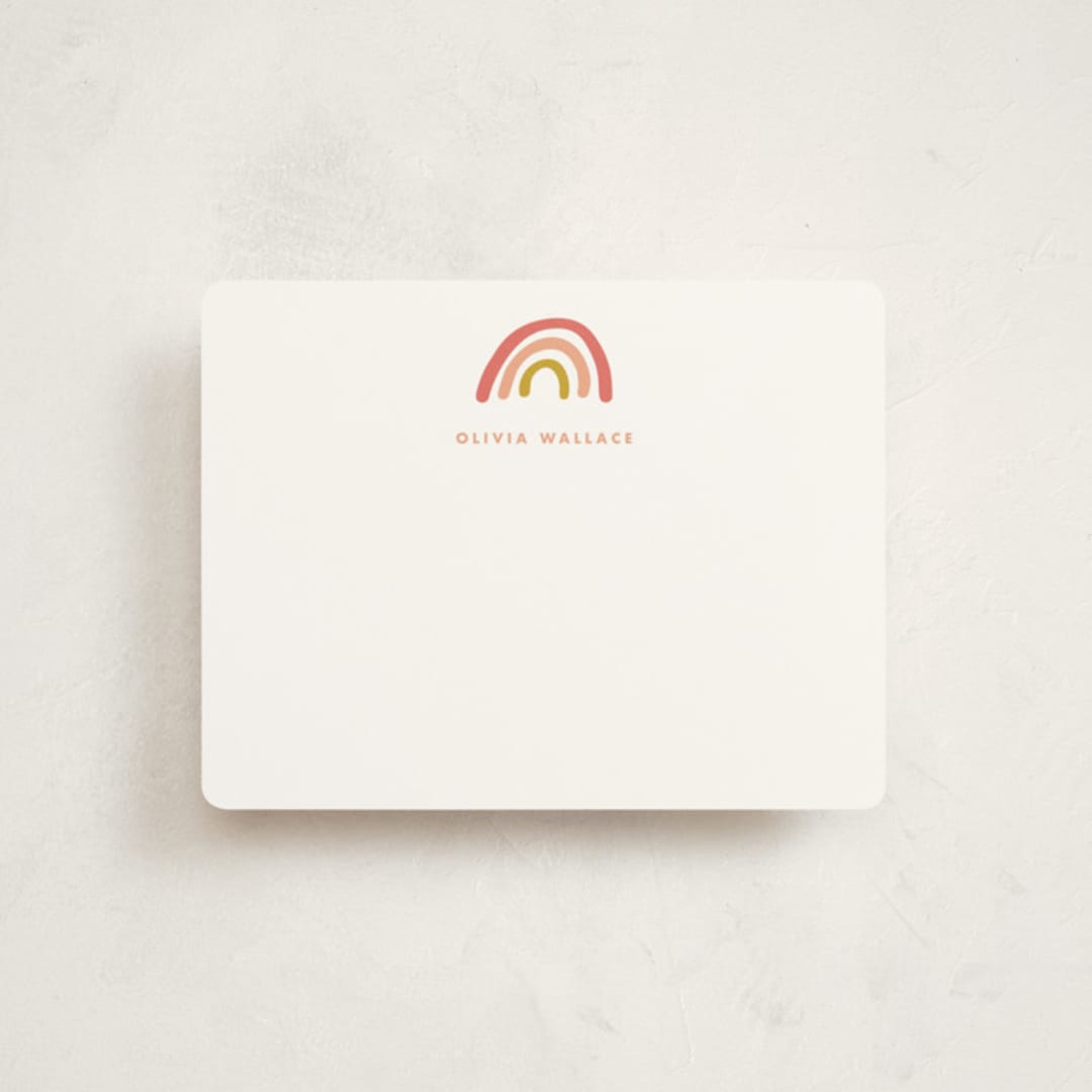 "Rainbow dream" - Children’s Stationery in Sorbet by Stacey Meacham - Front