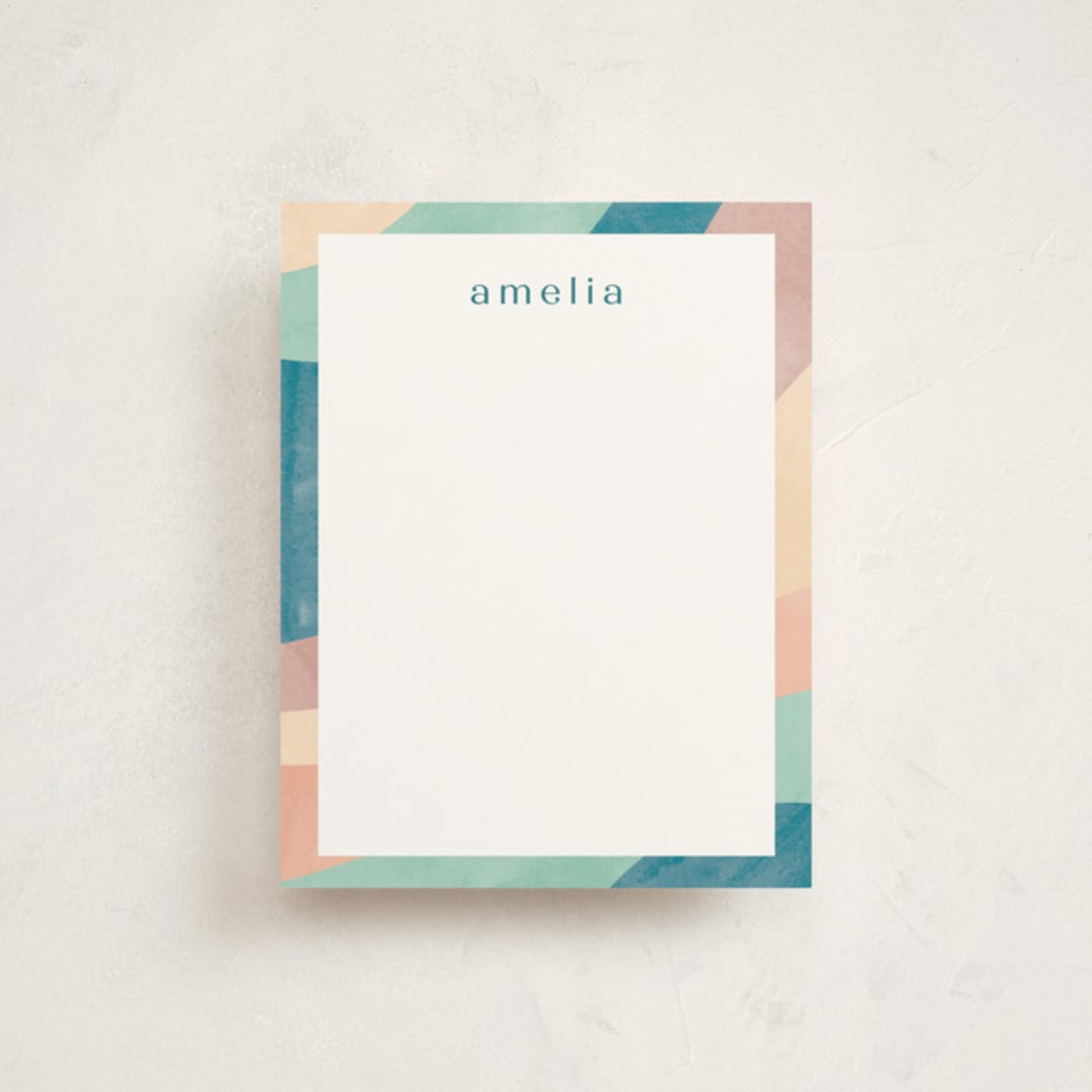 "The Tropics" - Children’s Stationery in Ocean by Pixel and Hank - Front