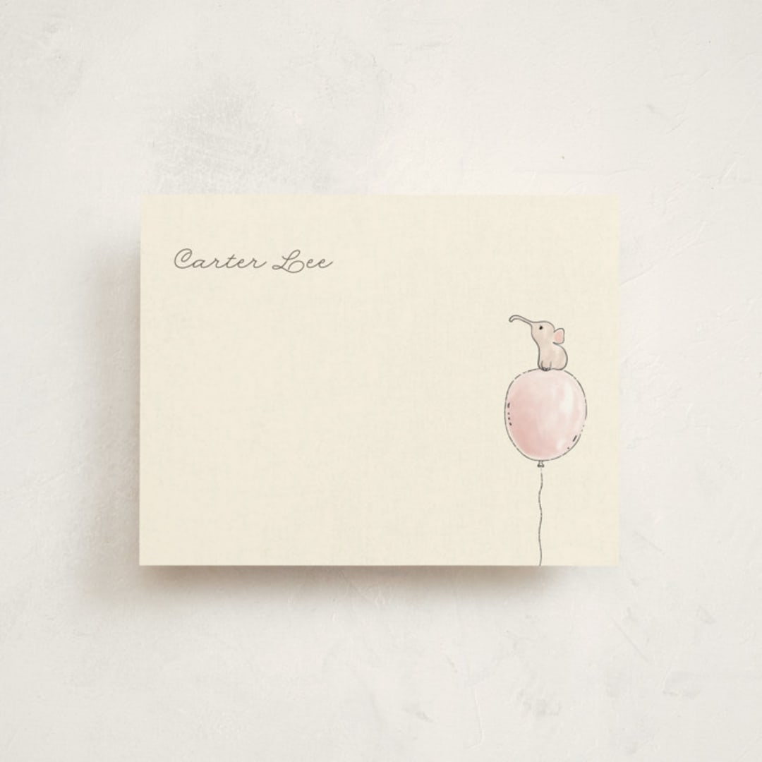"Francesce" - Children’s Stationery in Blush by chocomocacino - Front