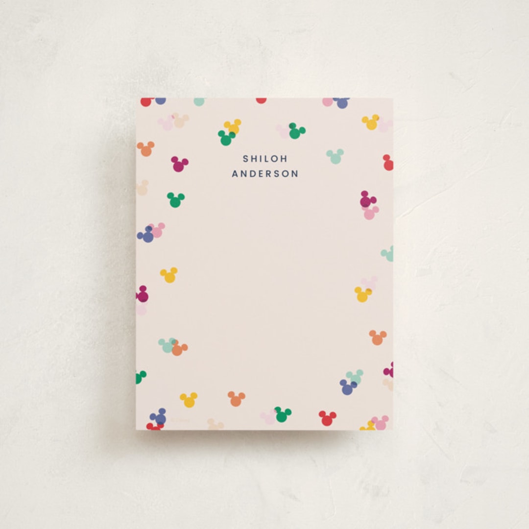 "Disney's Mickey Confetti" - Children’s Stationery in Bold by Ellen Schlegelmilch - Front