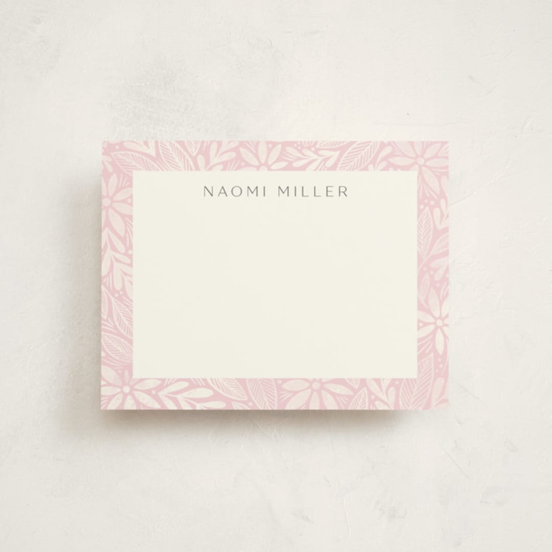 "soft" - Children’s Stationery in Blush by Jen Owens - Front