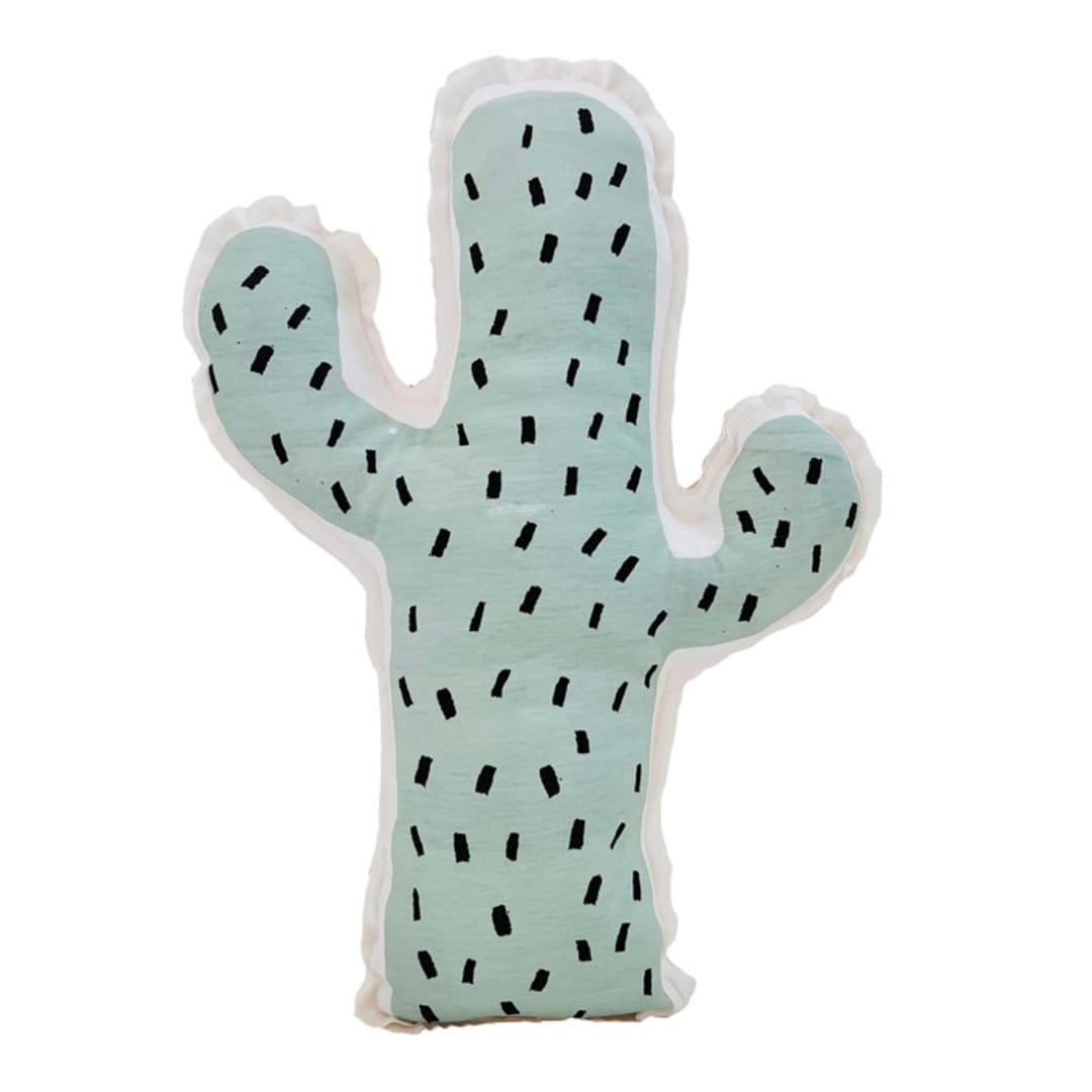 Cactus Shaped Pillow - Cactus Print