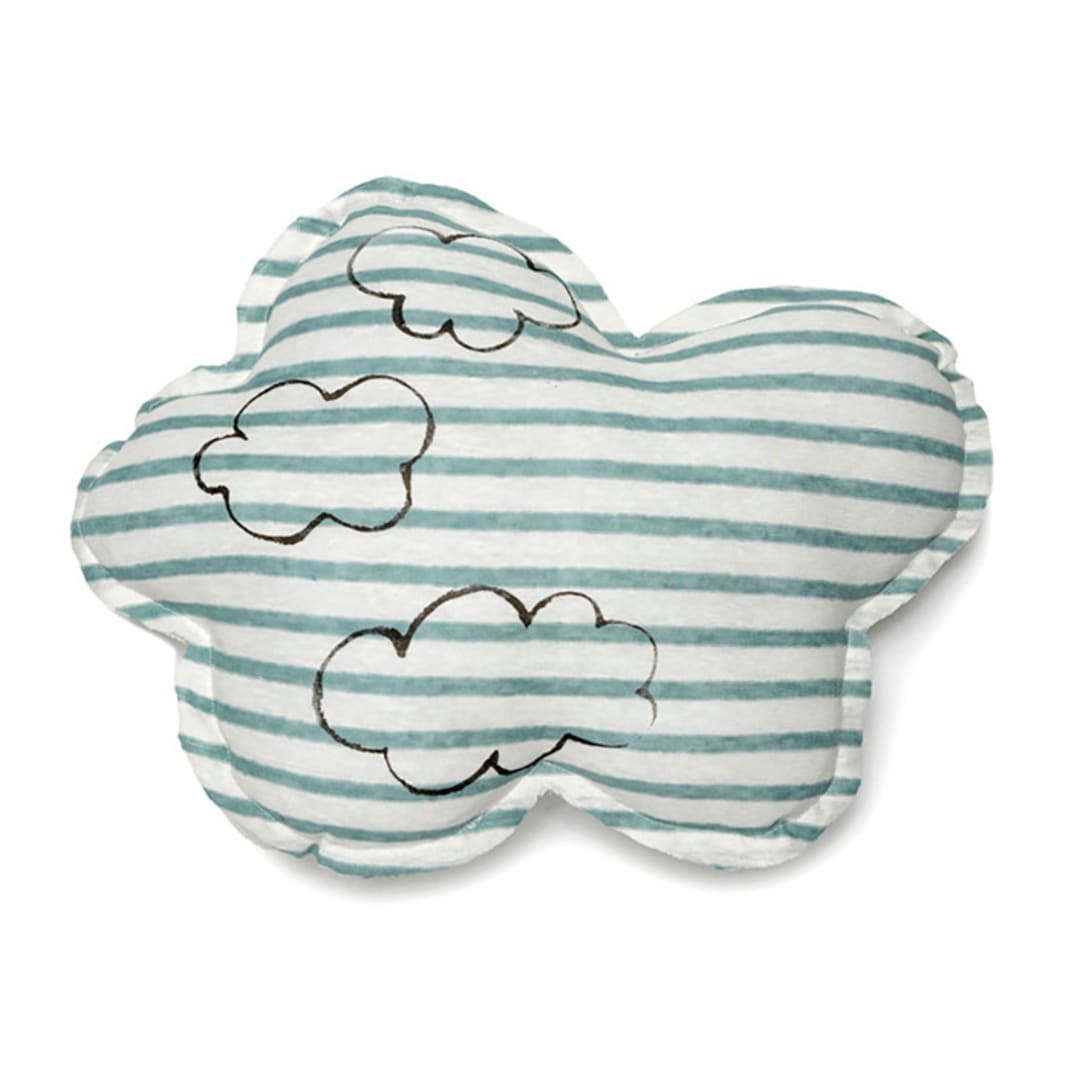 Large Cloud Shaped Pillow - Clouds Print