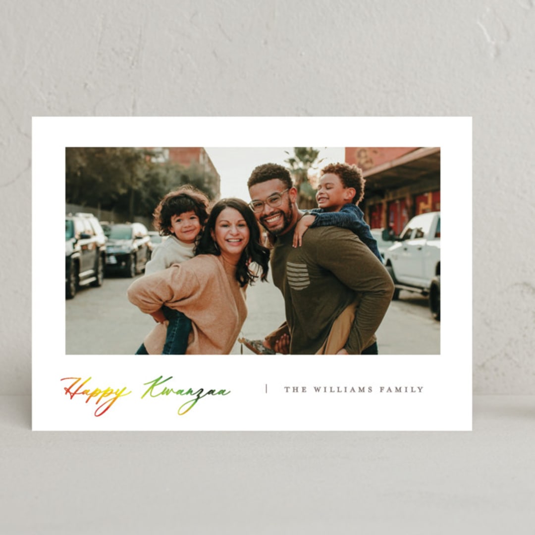 "Kwanzaa Colors" - Kwanzaa Cards in Cloud by Pixel and Hank - Front