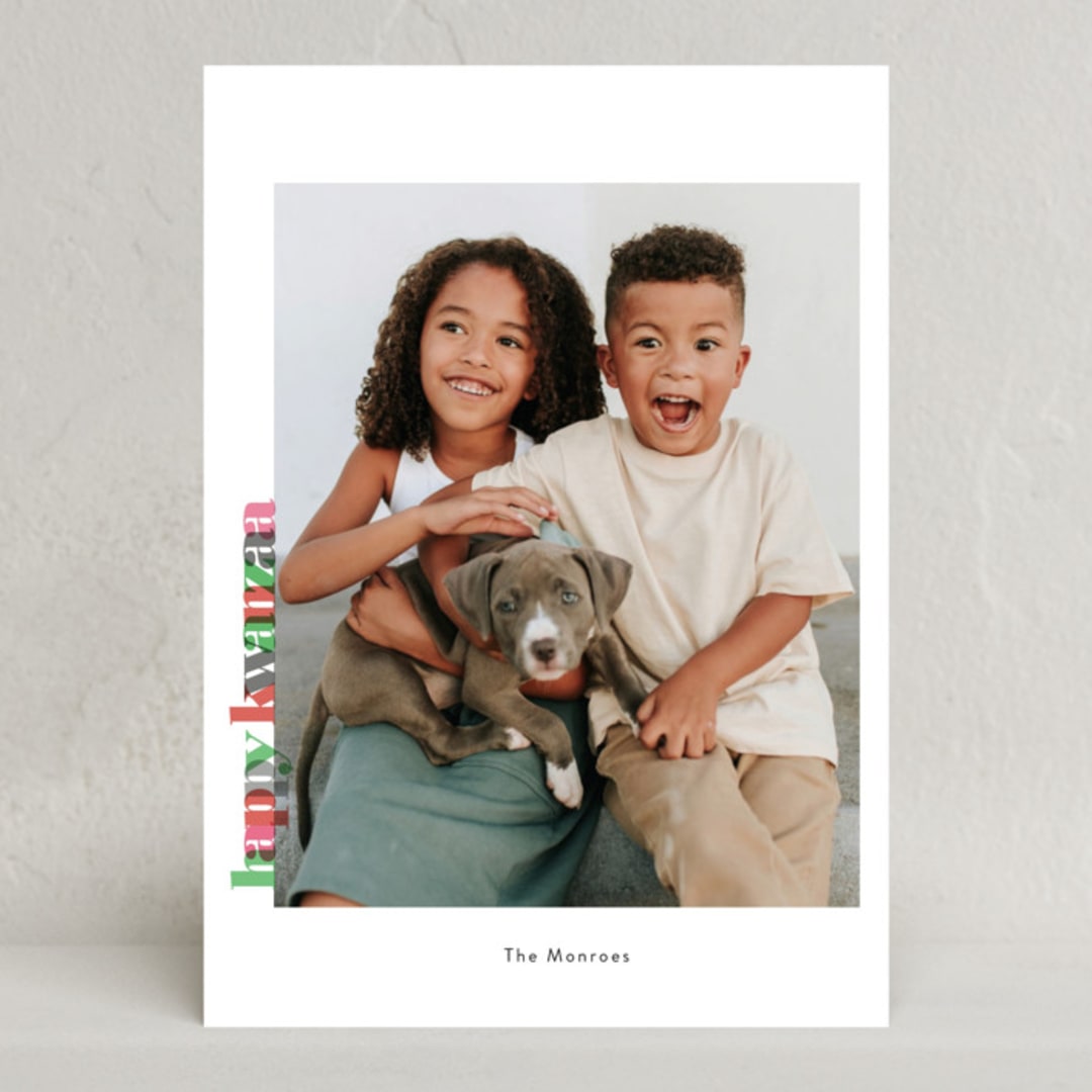 "Colors of Kwanzaa" - Kwanzaa Cards in Diamond by Debb W - Front