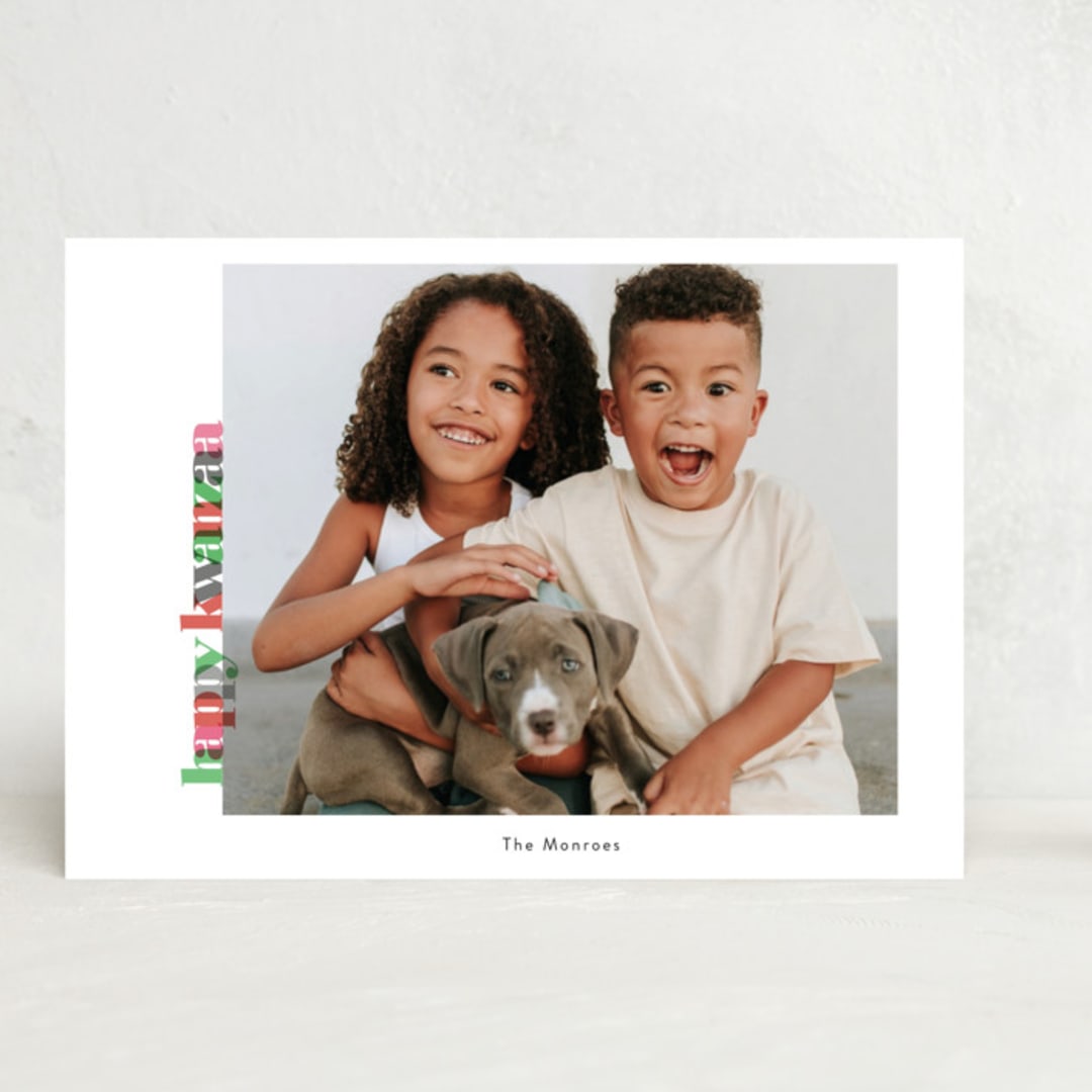 "Colors of Kwanzaa" - Kwanzaa Cards in Diamond by Debb W - Front