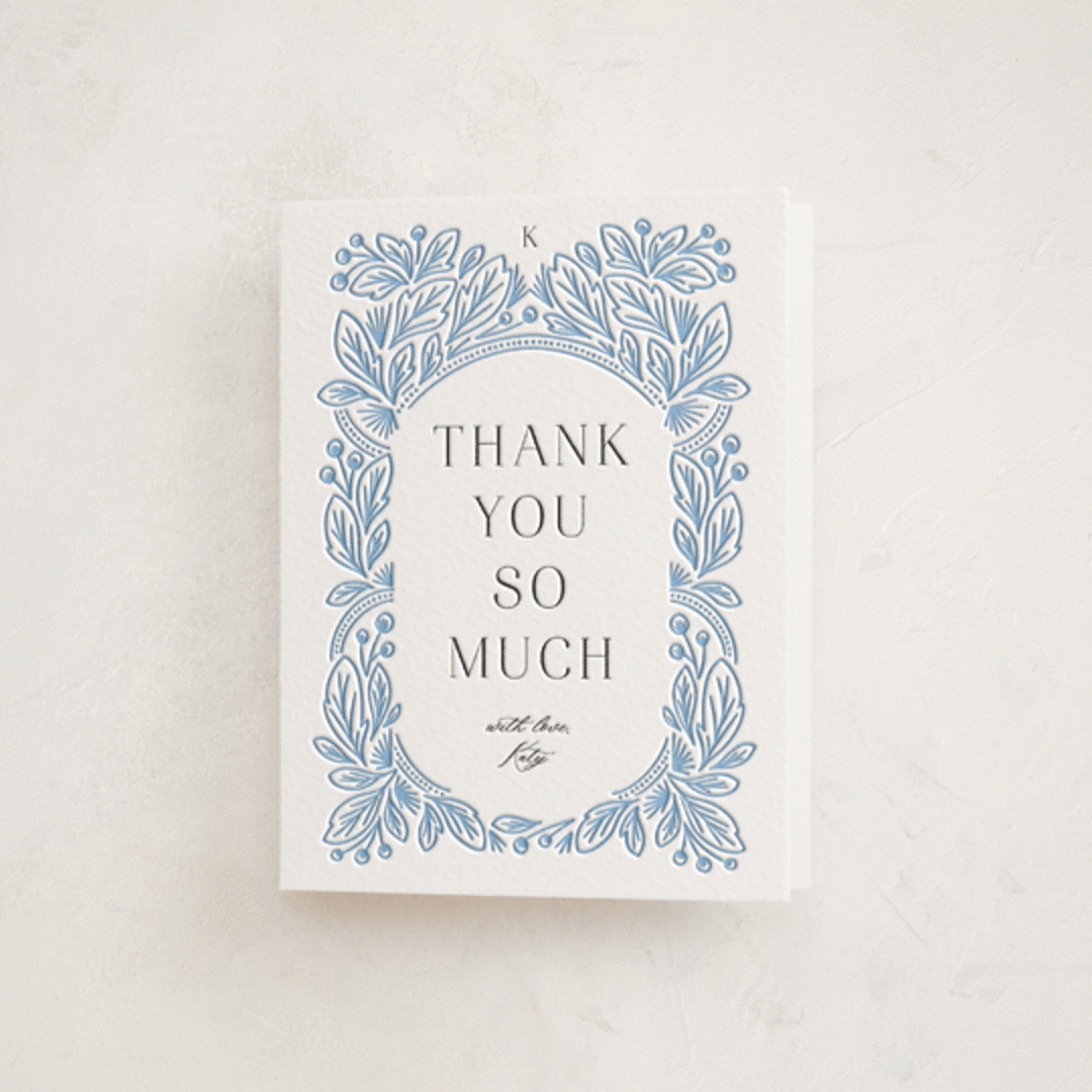 "Arch" - Letterpress Baby Shower Thank You Cards in Arch by Jen Owens - Front