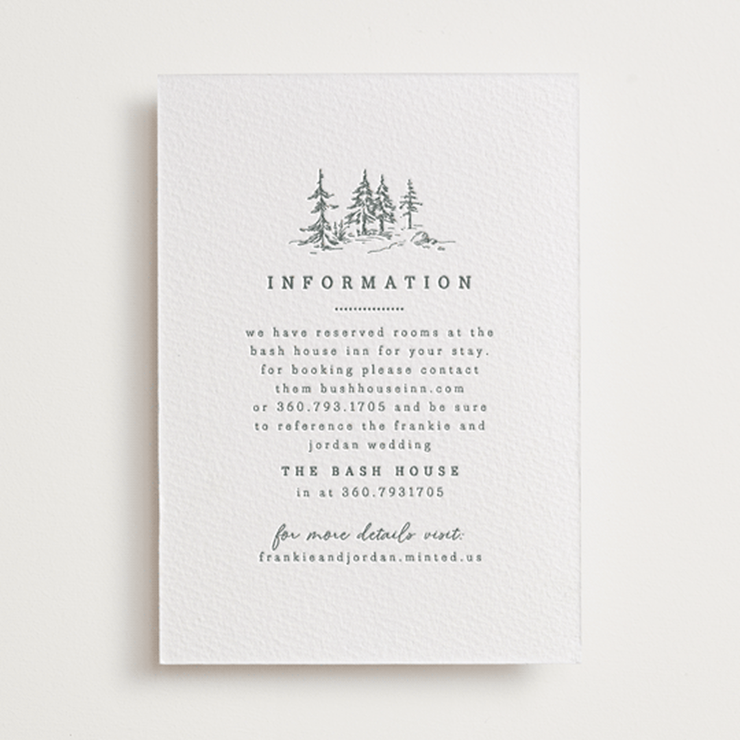 "fresh air" - Letterpress Direction Cards in Stone by Anastasia Makarova - Front
