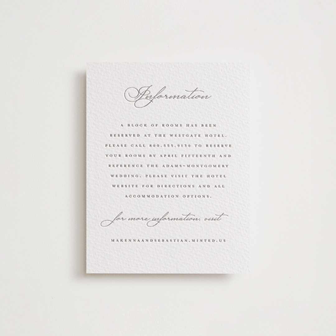 "Love Letters" - Letterpress Direction Cards in Love Letters by Wildfield Paper Co - Front