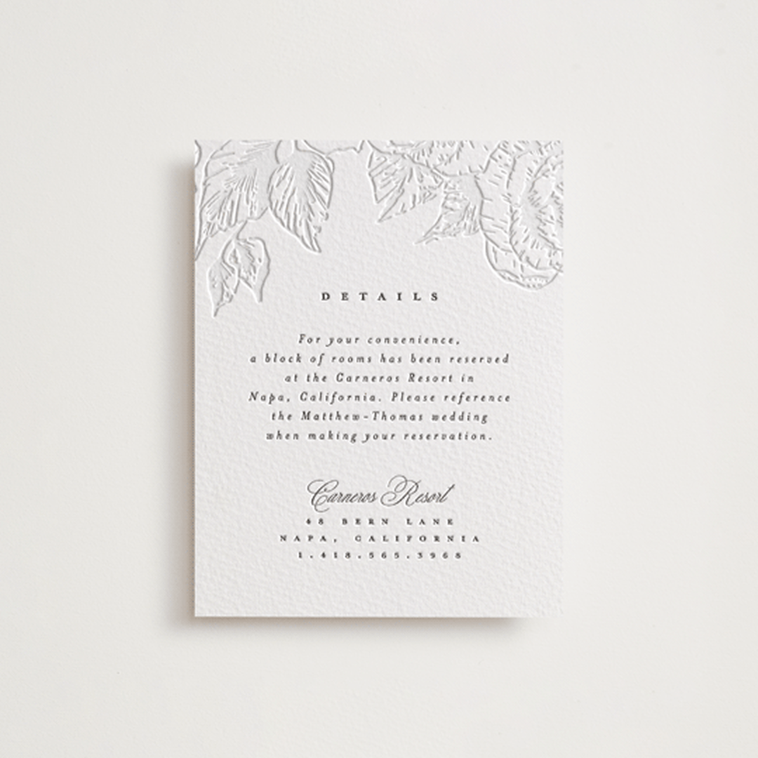 "Garden" - Letterpress Direction Cards in Garden by Leah Bisch - Front