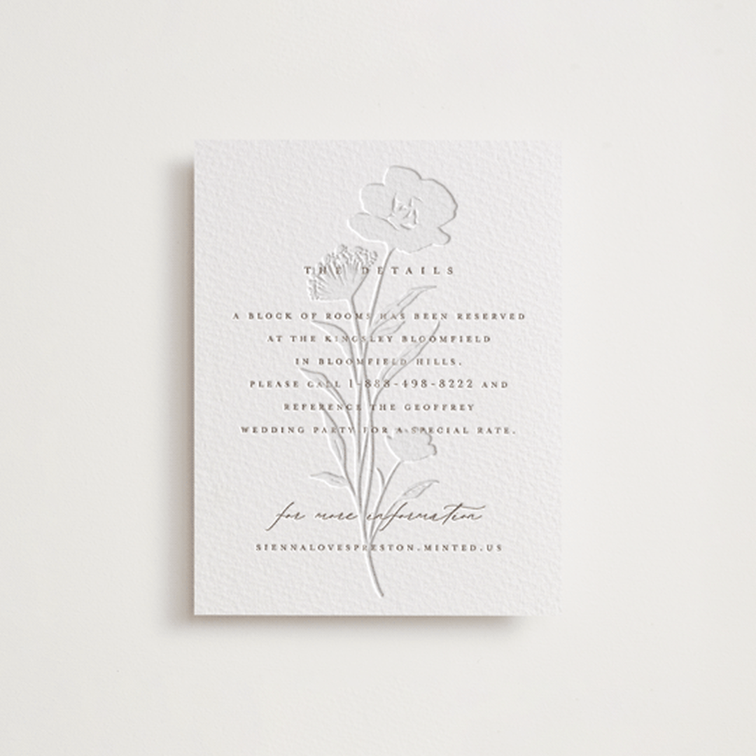 "shiruko" - Letterpress Direction Cards in Coffee by chocomocacino - Front