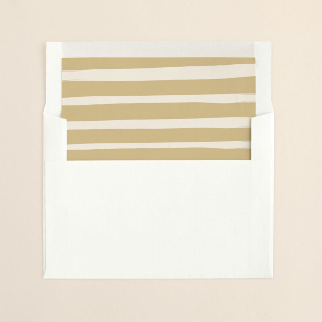"Whimsy Stripes" - Slip-In Envelope Liners in Cookie Dough by Carolyn MacLaren - Liner in envelope