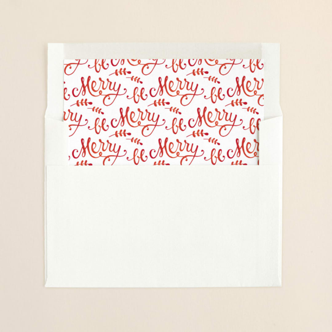 "Cloisonne" - Slip-In Envelope Liners in Festive by Lorent and Leif - Liner in envelope