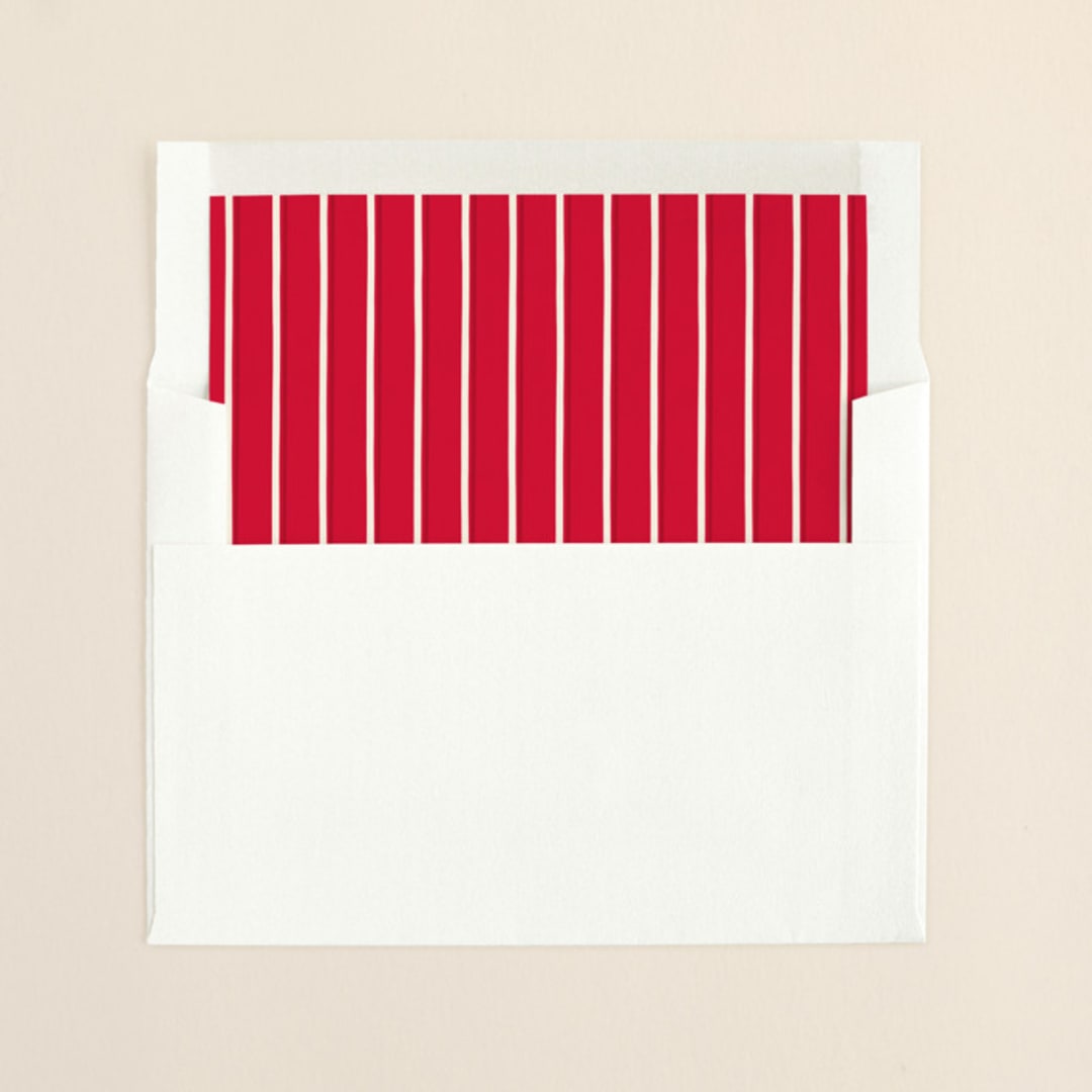 "Warm Greetings" - Slip-In Envelope Liners in Sangria by GeekInk Design - Liner in envelope