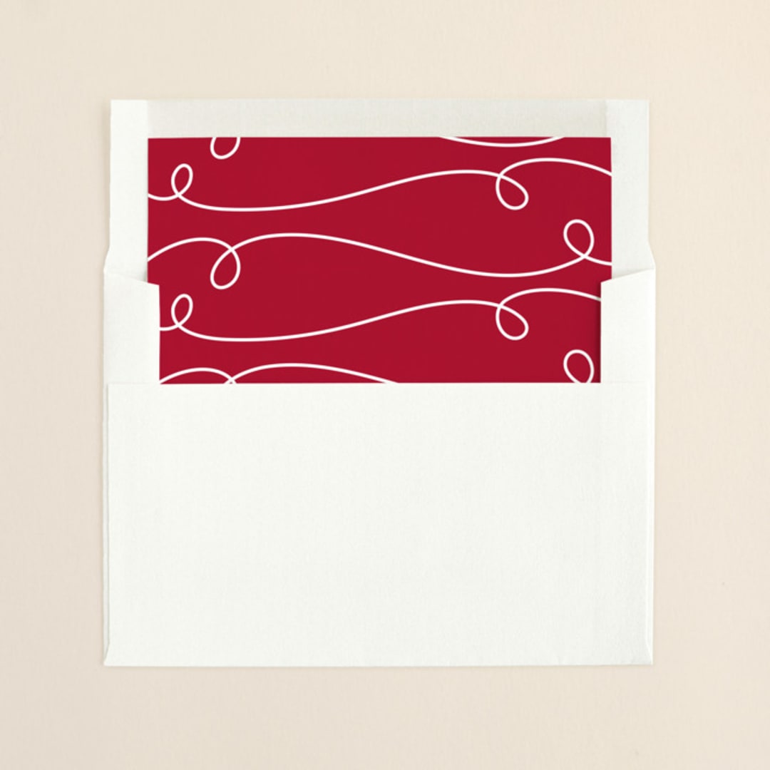 "All is Merry" - Slip-In Envelope Liners in Snow by Shirley Lin Schneider - Liner in envelope