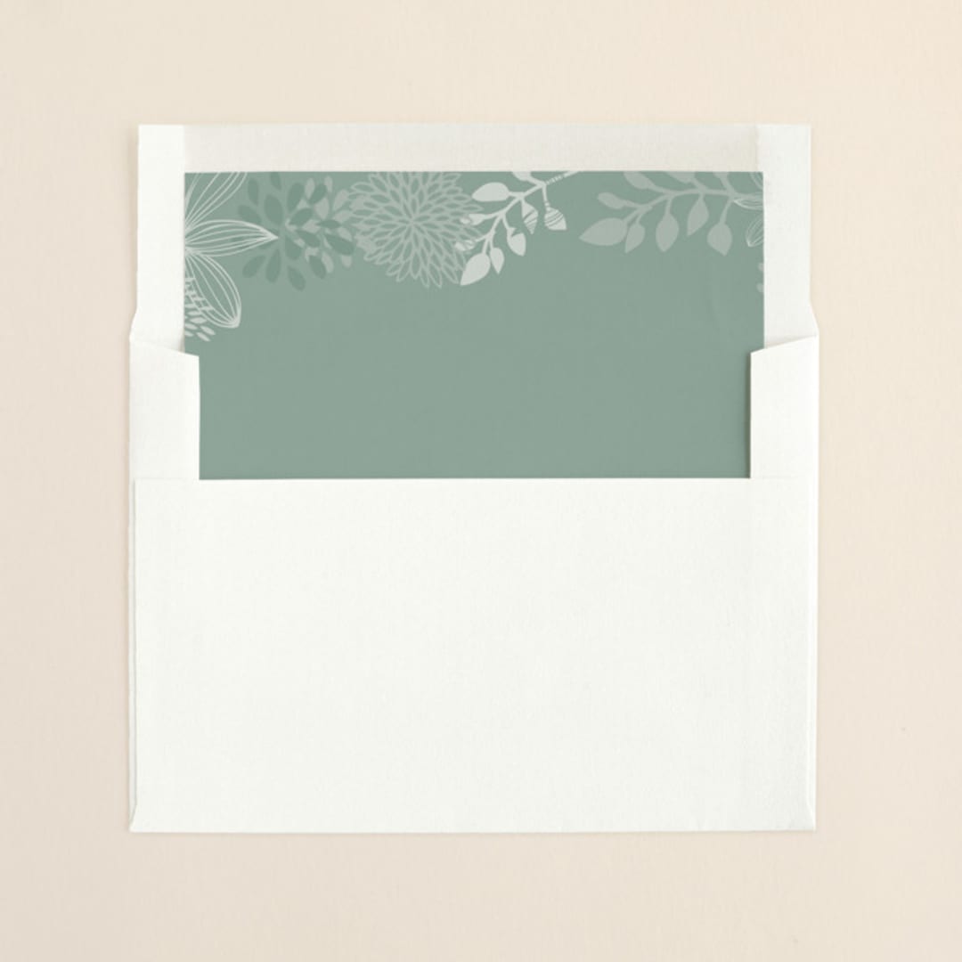 "Fling" - Slip-In Envelope Liners in Dusty Aqua by Andrea Mentzer - Liner in envelope
