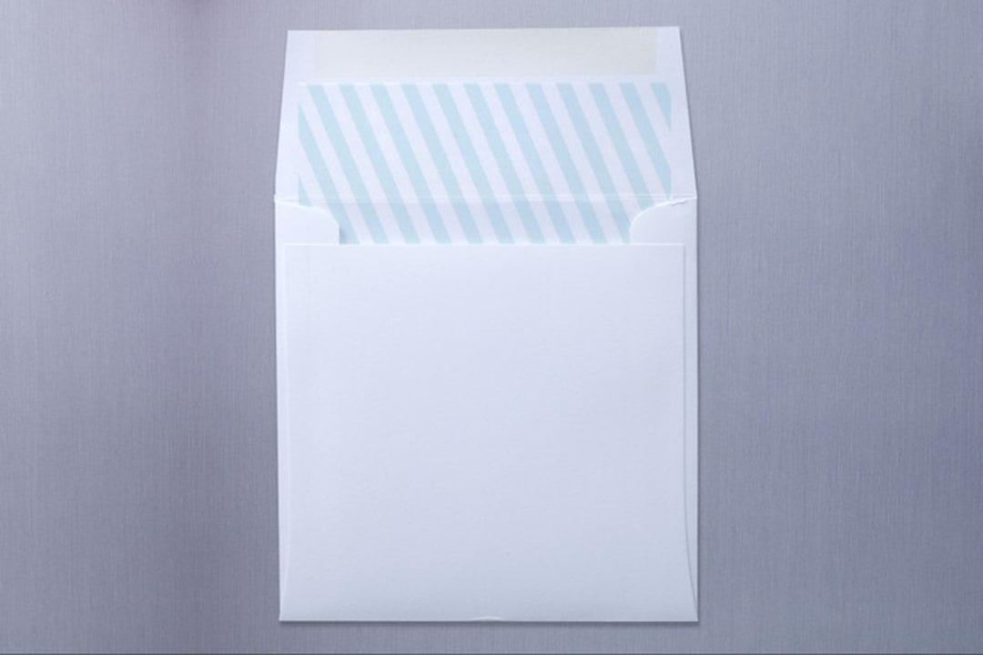 "Smart Conversation" - Slip-In Envelope Liners in Pool Blue by pottsdesign - Liner in envelope