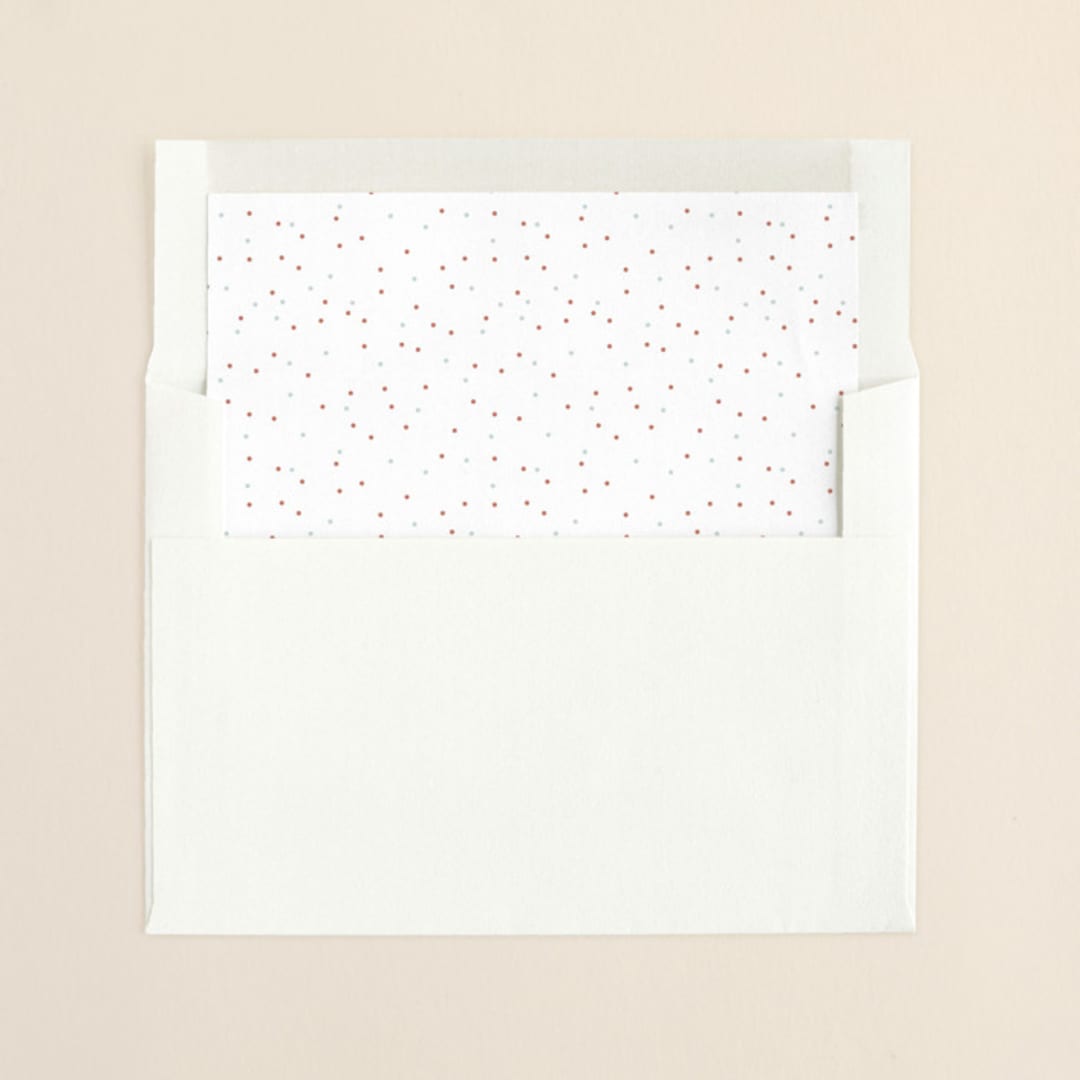 "just married" - Slip-In Envelope Liners in Cloud Blue by Three Kisses Studio - Liner in envelope