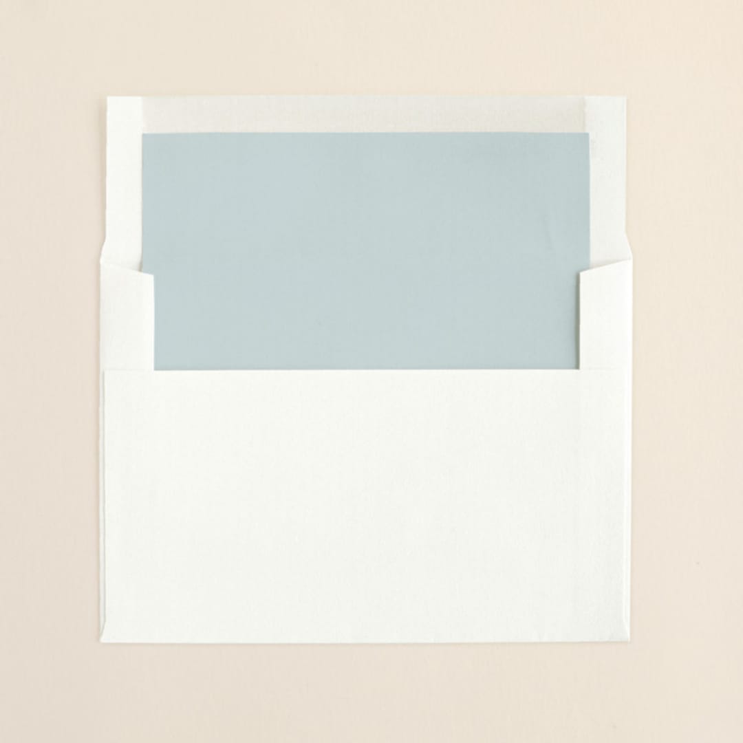 "Pearls on a String" - Slip-In Envelope Liners in Light Teal by Annie Clark - Liner in envelope