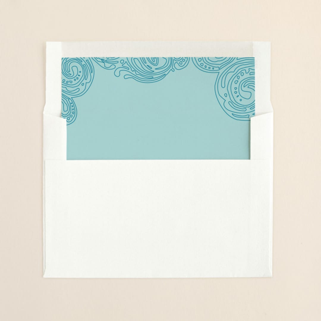 "Contemporary Chic" - Slip-In Envelope Liners in Sky Blue by Lori James - Liner in envelope