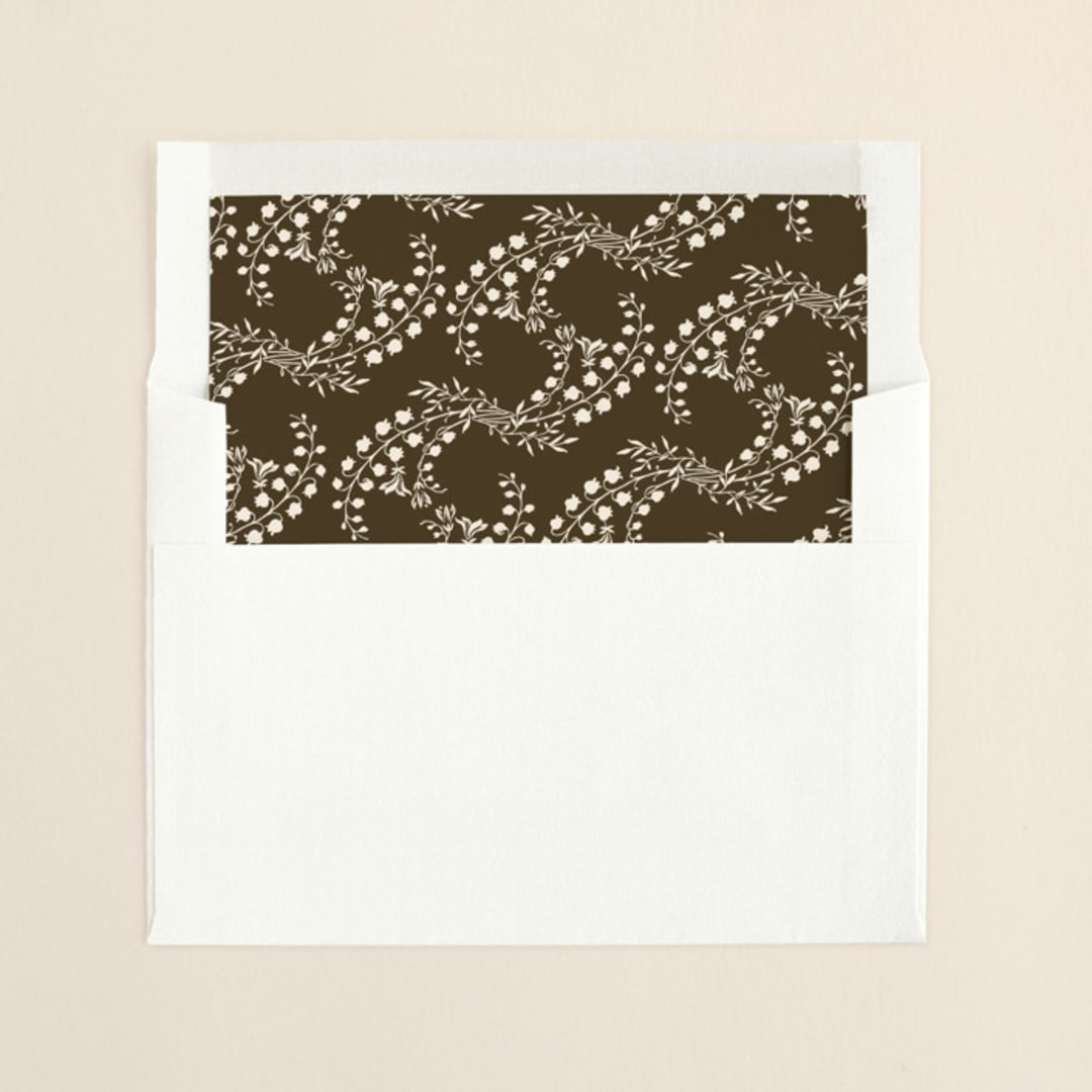 "Story Book" - Slip-In Envelope Liners in Dark Chestnut by Jody Wody - Liner in envelope