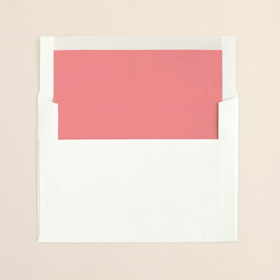 "Apple Blossom" - Slip-In Envelope Liners in Medium Pink by Annie Clark - Liner in envelope