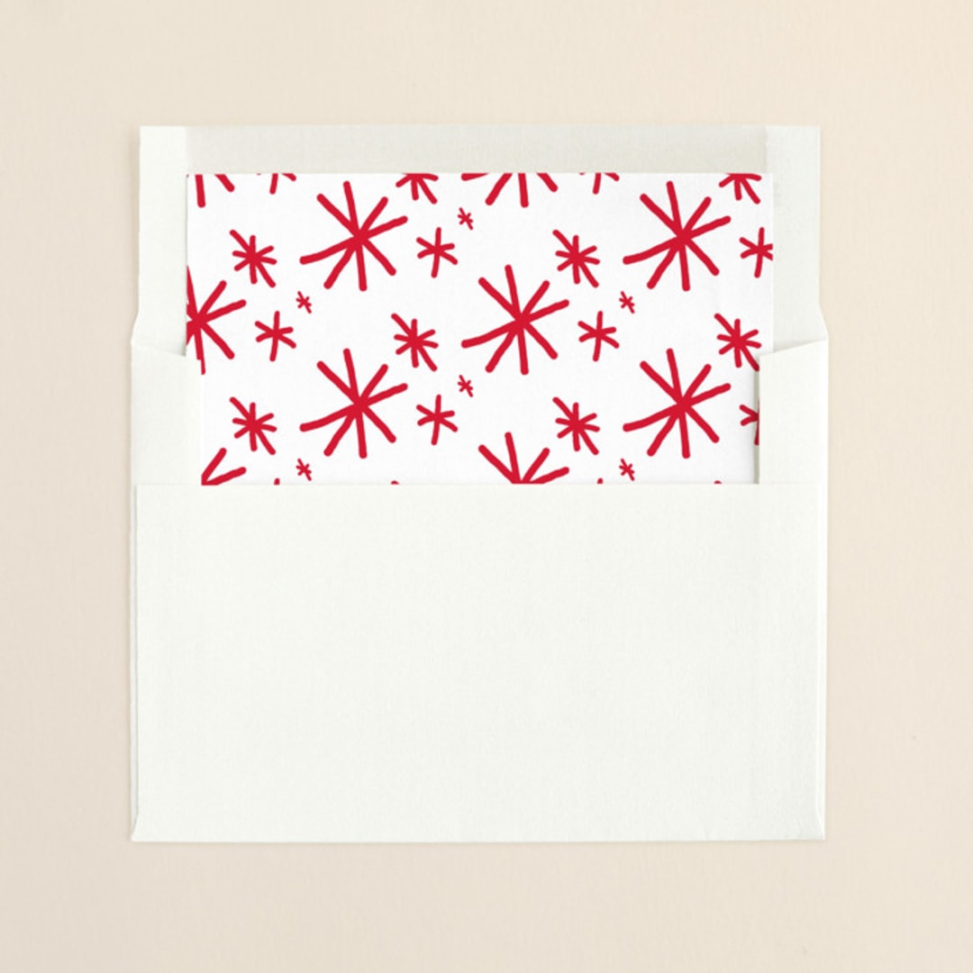 "Bright & Married" - Slip-In Envelope Liners in Candy Cane by Ashley Hegarty - Liner in envelope