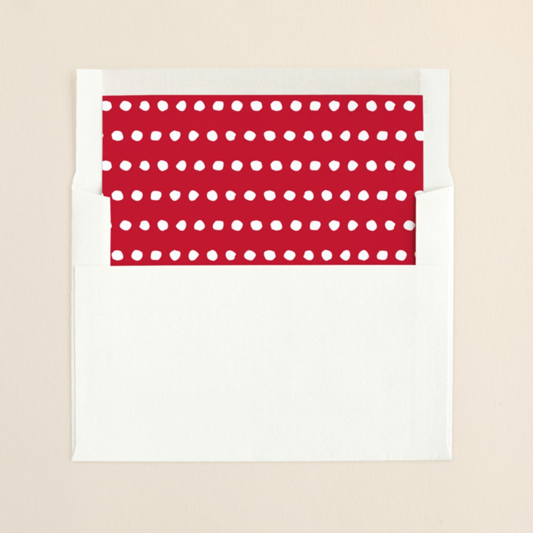 "Calligraphic Joy" - Slip-In Envelope Liners in Cherry by Sydney Newsom - Liner in envelope