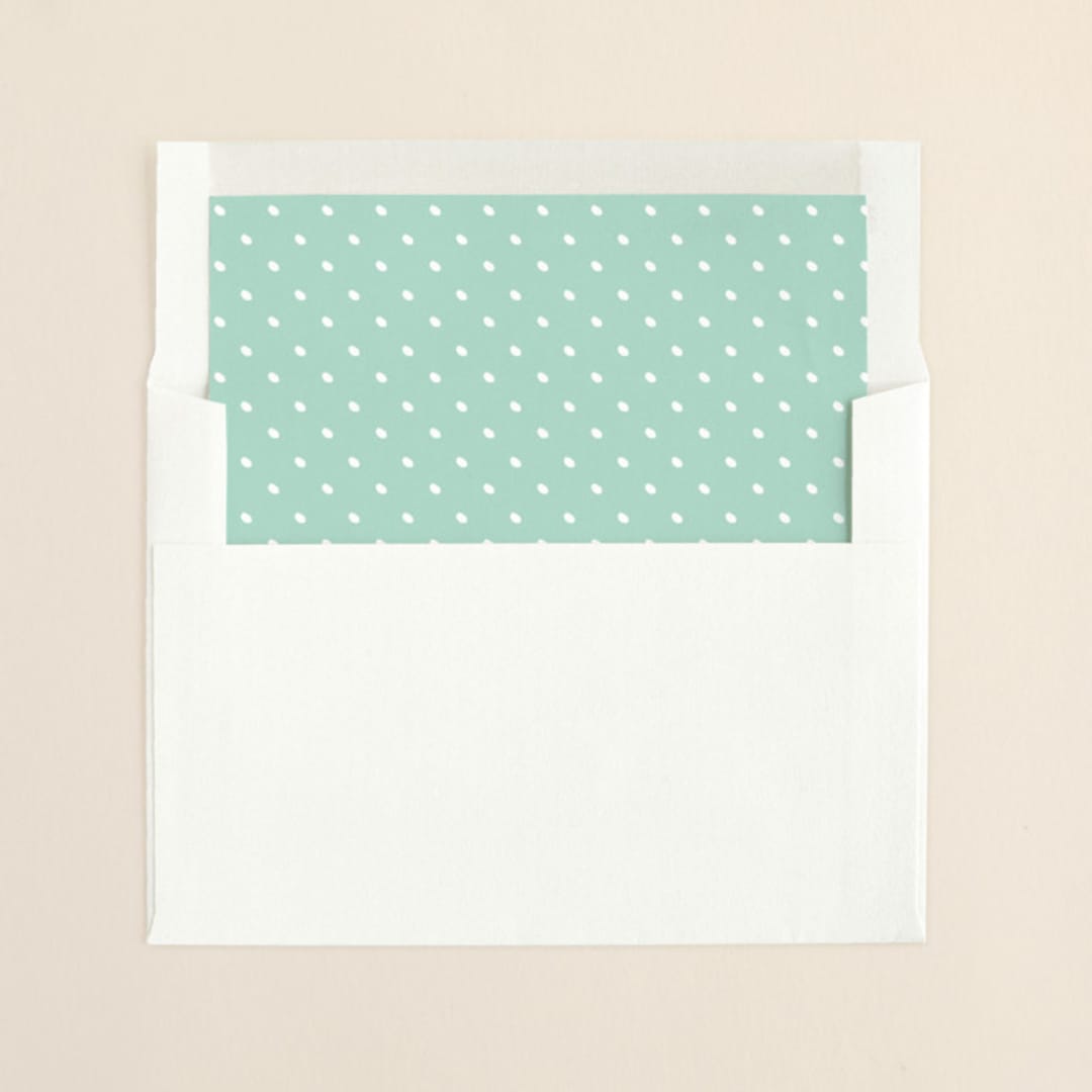 "More joy" - Slip-In Envelope Liners in Robin's Egg by Kaydi Bishop - Liner in envelope
