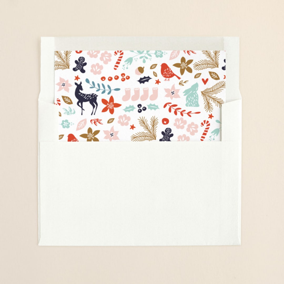 "All The Pretties" - Slip-In Envelope Liners in Nutmeg by Phrosné Barwood - Liner in envelope