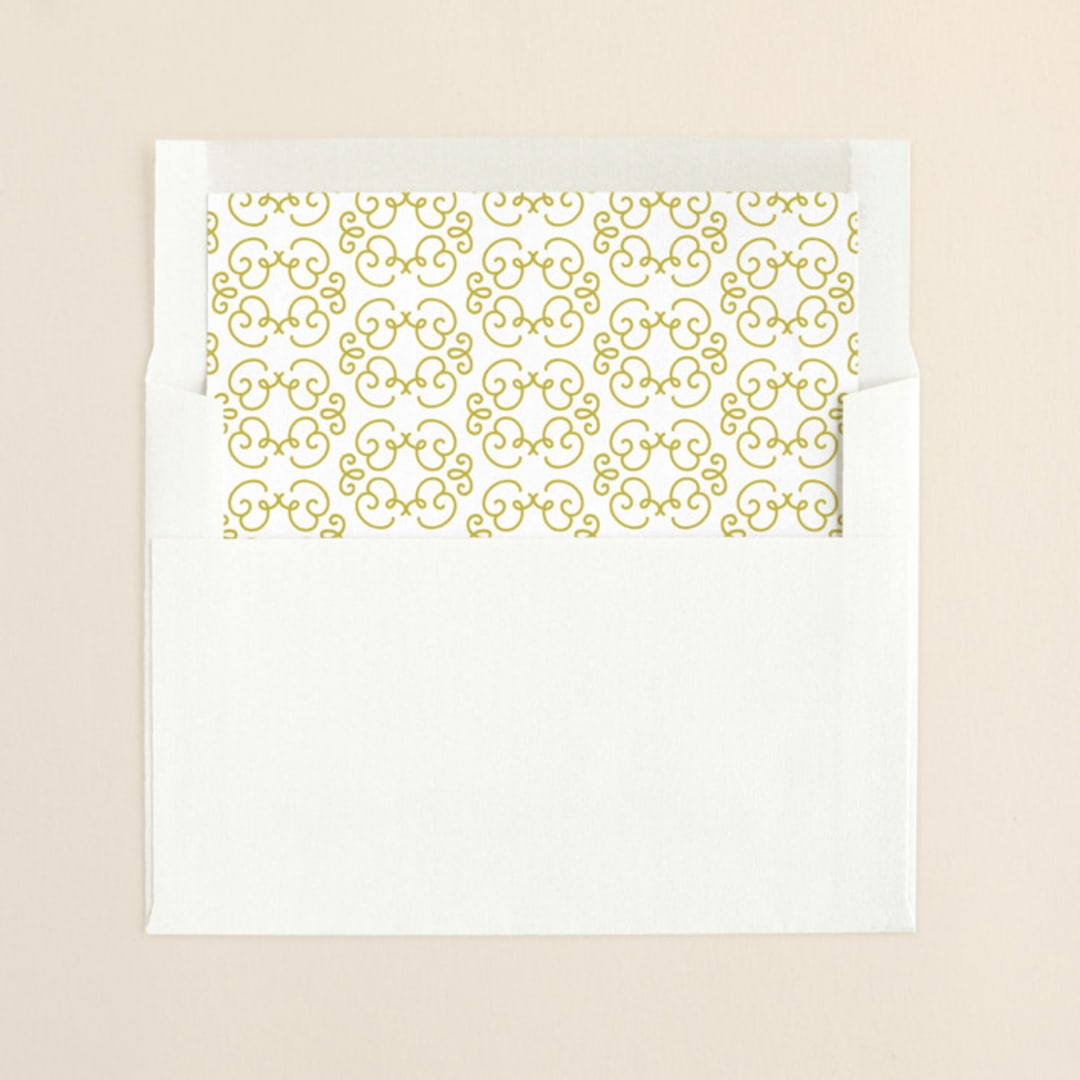 "Frosted Frames" - Slip-In Envelope Liners in Brass by Laura Hankins - Liner in envelope