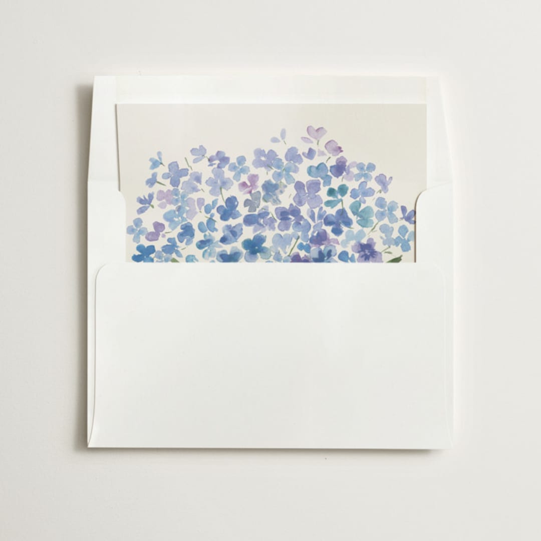 "Hydrangea (add-on)" - Slip-In Envelope Liners in Mist by Itsy Belle Studio - Liner in envelope